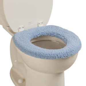 plush toilet seat