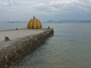 Kusama pumpkin Naoshima