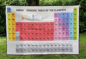 Periodic Table Quilt - Front