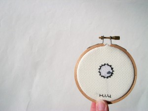 HIV cross stitch